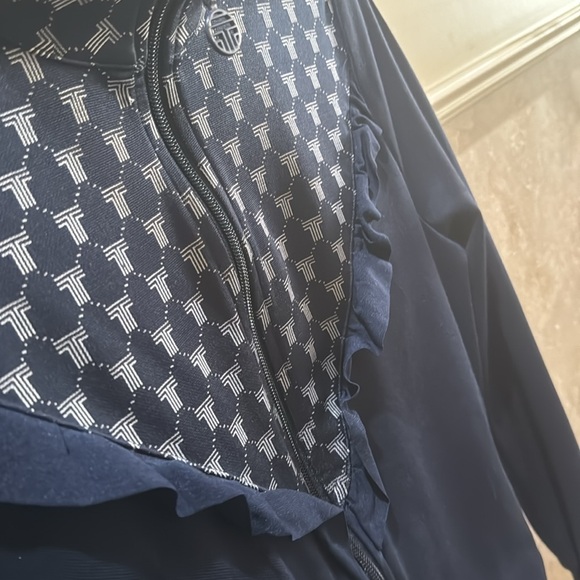 Women’s Tory Sport Ruffle Track Jacket Sz L - Picture 4 of 6